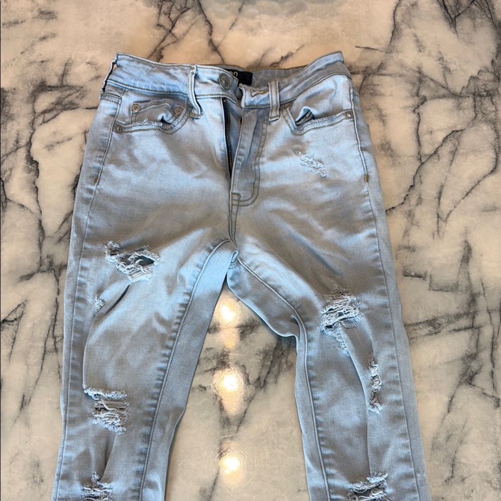 Blue High Rise Denim Jeans - Picture 2 of 4
